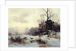 Crows in a Winter Landscape, 1907 by Karl Kustner