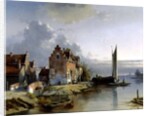Belgian Riverside, 1858 by Jacques Carabain