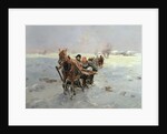Sleighs in a Winter Landscape by Janina Konarsky