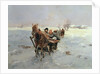 Sleighs in a Winter Landscape by Janina Konarsky