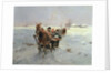 Sleighs in a Winter Landscape by Janina Konarsky