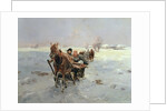 Sleighs in a Winter Landscape by Janina Konarsky