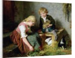Feeding the Rabbits by Felix Schlesinger