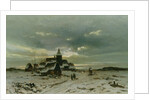 A Village in the Snow by Friedrich Nicolai Joseph Heydendahl