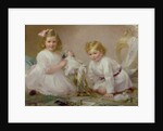 A Brother and Sister Playing, 1915 by Frederick Howard Michael