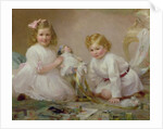A Brother and Sister Playing, 1915 by Frederick Howard Michael
