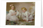 A Brother and Sister Playing, 1915 by Frederick Howard Michael