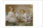A Brother and Sister Playing, 1915 by Frederick Howard Michael