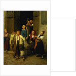 Schoolchildren Watching a Boy Cry, 1861 by Friedrich Edouard Meyerheim