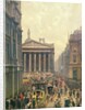 The Rush Hour by the Royal Exchange from Queen Victoria Street, 1904 by Alexander Friedrich Werner