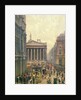 The Rush Hour by the Royal Exchange from Queen Victoria Street, 1904 by Alexander Friedrich Werner