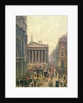 The Rush Hour by the Royal Exchange from Queen Victoria Street, 1904 by Alexander Friedrich Werner