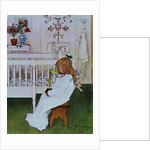 Lisbeth with a yellow tulip by Carl Larsson