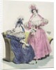 Fashion plate from, 'Le Follet Courrier des Salons Modes', 1832 by French School