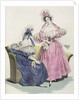 Fashion plate from, 'Le Follet Courrier des Salons Modes', 1832 by French School