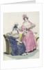 Fashion plate from, 'Le Follet Courrier des Salons Modes', 1832 by French School