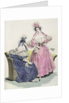 Fashion plate from, 'Le Follet Courrier des Salons Modes', 1832 by French School