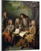 La Barre and Other Musicians, c.1710 by Andre Bouys