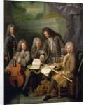 La Barre and Other Musicians, c.1710 by Andre Bouys