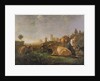 A Distant View of Dordrecht with Sleeping Herdsman and Five Cows, c.1650-52 by Aelbert Cuyp