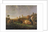 A Distant View of Dordrecht with Sleeping Herdsman and Five Cows, c.1650-52 by Aelbert Cuyp