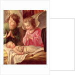 The Adoration of the Shepherds, Angels and Child, detail, c.1640 by Antoine and Louis & Mathieu (1607-77) Le Nain