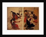 Artisans Making a Woodcut, c.1857 by Kitagawa Utamaro