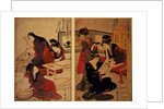 Artisans Making a Woodcut, c.1857 by Kitagawa Utamaro