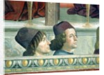 Portraits of Matteo Franco and Luigi Pulci from the Cycle of the Life of St. Francis, c.1483 by Domenico Ghirlandaio
