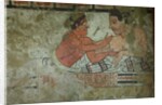 Detail of a mural from the Tomb of the Infernal Quadriga by Etruscan