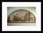 Lunette with view of Via de' Servi, Florence by Florentine School
