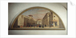 Lunette with view of Via de' Servi, Florence by Florentine School