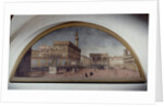 Lunette with view of Piazza della Signoria, Florence by Florentine School
