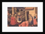 Predella panel to the Annunciation showing the Adoration of the Magi by Fra Angelico