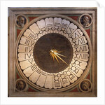 Dial of the clock of the Cathedral Santa maria del Fiore in Florence by Paolo Uccello