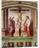 The Crucifixion of Christ. Inscription '' INRI '' on the cross by Giovanni Antonio Sogliani