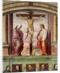 The Crucifixion of Christ. Inscription '' INRI '' on the cross by Giovanni Antonio Sogliani