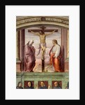 The Crucifixion of Christ. Inscription '' INRI '' on the cross by Giovanni Antonio Sogliani