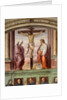 The Crucifixion of Christ. Inscription '' INRI '' on the cross by Giovanni Antonio Sogliani
