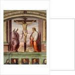 The Crucifixion of Christ. Inscription '' INRI '' on the cross by Giovanni Antonio Sogliani