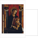 Madonna and Child, detail from the San Silvestro polyptych, 1468 by Carlo Crivelli