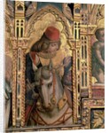 St. Martin, detail from the San Martino polyptych by Carlo Crivelli