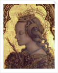 St. Catherine of Alexandria, detail from the San Martino polyptych by Carlo Crivelli