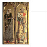 St. Catherine of Alexandria and St. Peter by Carlo Crivelli
