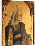 St. Catherine, detail from the Santa Lucia triptych by Carlo Crivelli