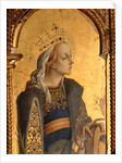 St. Catherine, detail from the Santa Lucia triptych by Carlo Crivelli