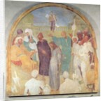 Christ before Pilate, lunette from the fresco cycle of the Passion, 1523-6 by Jacopo Pontormo
