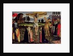 The Crucifixion, predella panel from the Tabernacle of the Sacraments, c.1484-6 by Francesco & Raffaello Botticini