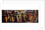 The Crucifixion, predella panel from the Tabernacle of the Sacraments, c.1484-6 by Francesco & Raffaello Botticini