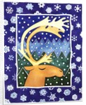 Reindeer and Snowflakes by Cathy Baxter